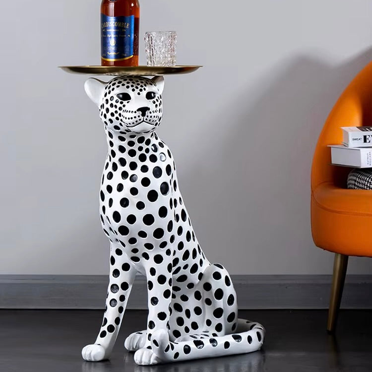 Nordic Home Decor Leopard Statue