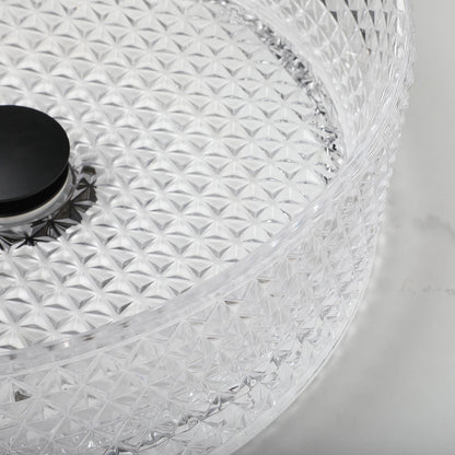 Transparent Thick Glass Basin Set